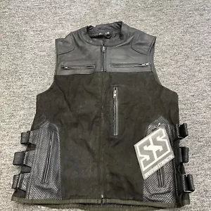 Speed and strength tough as nail vest olive size small padded motorcycle vest - Picture 1 of 7