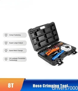 Manual Hydraulic Hose Repair Portable Car Air-Conditioning Pipe Pressing Machine - Picture 1 of 7