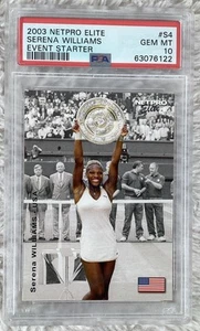 2003 Netpro Serena Williams Elite Event Starter #S4 PSA 10 - Picture 1 of 2
