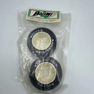 Vintage Bolink Rear Tires Green/Yellow Compound Fits All Bolink 1/10 Scale Cars - Picture 1 of 4