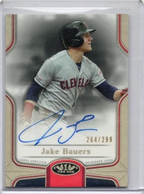 2020 Topps Tier One - Breakout Autographs Jake Bauers #BOA-JB /299 (AU) - Image 1 of 2
