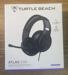 Turtle Beach Atlas 200 Wired Multiplatform Headset - Black - Picture 1 of 6