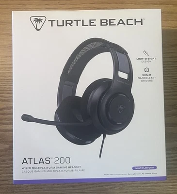 Turtle Beach Atlas 200 Wired Multiplatform Headset - Black - Image 1 of 4