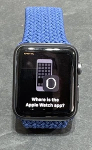 Apple Watch 42mm 7000 Series Tested Works Reset Woven Blue Band - Zdjęcie 1 z 9