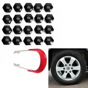 Practical NUT BOLT Wheel ALLOY Accessories Black CAP Parts 20PCS COVERS - Picture 1 of 10