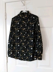 Simon Banks Mens Black Size Small - 15- Button Down Shirt New Year's Celebration - Picture 1 of 6
