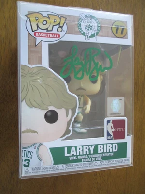 Larry Bird Boston Celtics Signed Funko Pop Vinyl Figure BAS Witnessed - Image 1 of 4