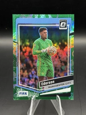 2023-24 Panini Donruss FIFA Ederson #91 Optic Dragon Scale Prizm 2/8 - Image 1 of 2