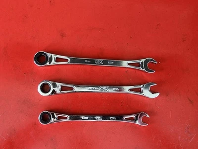 Llaves métricas de marco X de 3 piezas S&K métricas de extremo abierto de 6 puntos Foto 1 de 2