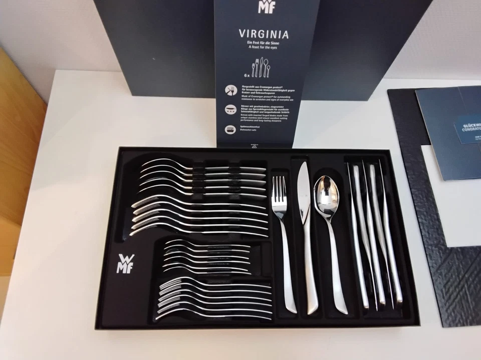 WMF Besteck Virginia Cromargan Protect, 30 Teile für 6 Personen, Neu, OVP - Bild 1 von 4