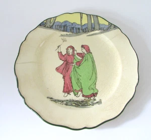 Vintage Royal Doulton Springtime Teller D3119 Jugendstil 7 1/2" - Bild 1 von 11