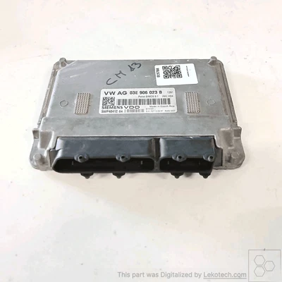 03E906023B Centralina iniezione  SKODA FABIA (54) 1.2 (51Kw) Ber. 5p/b/1198cc - Immagine 1 di 2