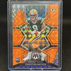 2022 Panini Mosaic - Rookies Christian Watson #327 Mosaic Reactive Orange Prizm - Foto 1 di 2