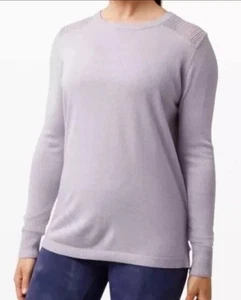 Lululemon Back to Balance Damenpullover Größe 12 lavendel lila Daumenlöcher - Bild 1 von 12