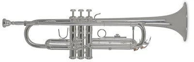 Bach TR650S B-Trompete Messing versilbert Trumpet Mundstück Ventil Leichtetui - Bild 1 von 4