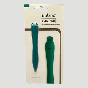 NEW Green Bobino SLIM PEN Adhesive Backing Stays Inside Notebook Ships Quickly - Afbeelding 1 van 5