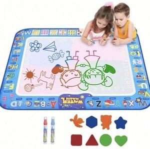 Water Doodle Mat - Kids Painting Writing Color Doodle Drawing Mat Toy Bring Magi - Picture 1 of 5