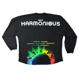 Disney World Epcot Harmonious Spirit Jersey Adulto XXL 2XL Negro Pullover Camisa - Imagen 1 de 10