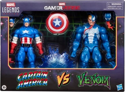 6-дюймовые экшн-фигурки Marvel Legends Series Gamerverse Captain America vs. Venom - Изображение 1 из 4