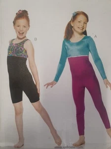 Kwik Sew Sewing Pattern 3887 Girls Childs Unitard Size 4-14 Uncut - Picture 1 of 3