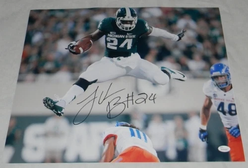 LE'VEON BELL AUTOGRAPHED SIGNED MSU MICHIGAN STATE SPARTANS 16x20 PHOTO JSA - Image 1 of 1