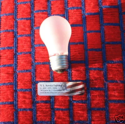 40 watt APPLIANCE safety coated 40w frost oven A15 LIGHT BULB 40A15 refrigerator - Image 1 of 2