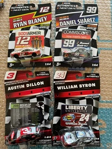 NASCAR Authentics Lot 4x Ryan Blaney / Daniel Suarez/ Austin Dillon / WilliamP99 - Picture 1 of 1