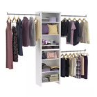 ClosetMaid White Standard Reach Walk In Closet Wall Cabinet Organizer Shelves