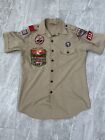 Vintage 2001 Boy Scouts Of America Official Shirt With Patches Men Large Rare