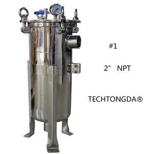 TECHTONGDA®#1 Beutelfilter 304SS Fest-Flüssig Filter Reinigung 2" NPT In/Out - Bild 1 von 18