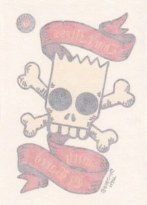 1993 SkyBox The Simpsons Tattoos #6 Don't Mess with El Barto - Picture 1 of 2