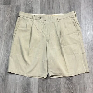Tommy Bahama Chino Shorts Herren 38 Plissee vorne beige Seide Baumwollmischung - Bild 1 von 7