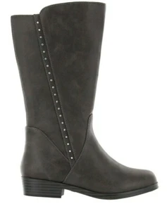 Youth Girls Mia Girls Brown Mid Calf LaRay Gray Boots Size  2  - Picture 1 of 4