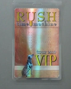 Rush backstage pass laminated Time Machine Tour 2010 VIP FOIL PAPER AUTHENTIC! - Picture 1 of 1