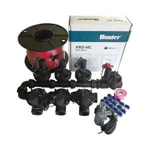 Hunter 6 Station Pro-HC WiFi Irrigation*Outdoor* 7x25mmSolenoids,RainSensor,Wire - Picture 1 of 3
