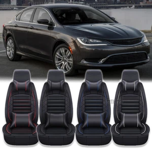 Funda de asiento de auto completa de 2/5 asientos para Chrysler 200 300C almohada de cuero PU de lujo - Imagen 1 de 18