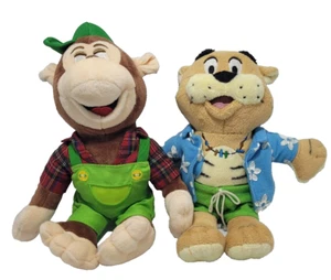 GREEDY MONKEY & RORY TIGER 9"PLUSH CUDDLY SOFT TOY TEDDY HAVEN HOLIDAYS RETIRED - Picture 1 of 18