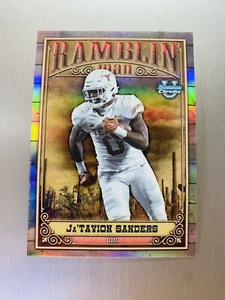 Ja’Tavion Sanders 2023 Bowman Chrome U Ramblin Man #RM-6 Carolina Panthers Rc - Picture 1 of 2