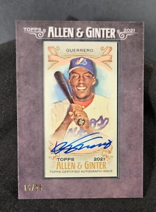 2021 Topps Allen & Ginter Framed Mini Auto Vladimir Guerrero Montreal Expos /25 - Picture 1 of 3