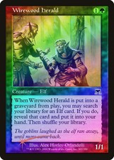 Wirewood Herald FOIL Onslaught NM Green Common MAGIC GATHERING CARD ABUGames