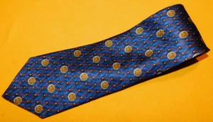 RICHEL ROYAL MADE IN SPAIN MULTI COLOR DISCS MOTIF TIE - TIES - DESIGNER TIES. - Picture 1 of 3