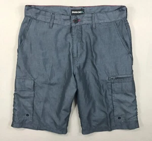 Pantalones Cortos Burnside Board Para Hombre 33 Gris Traje de Baño Bolsillos de Carga Cremallera Playa Surf Fiesta - Imagen 1 de 10