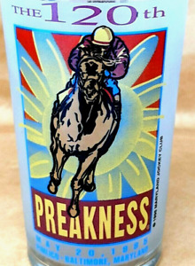 Preakness Stakes 1995 Julep glass 120th Pimlico Souvenir Triple Crown Horse Race