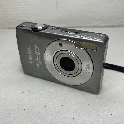 Canon PowerShot SD750 Digital ELPH Camera For Parts Repair Tested Blurry Read! - Image 1 of 4