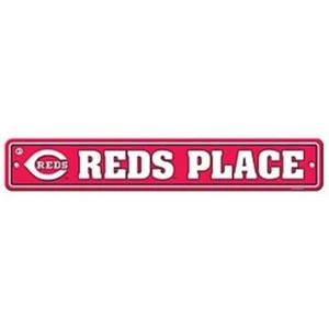 Fremont Die Consumer Products F60317 Styrene Street Sign - Cincinnati Reds - Picture 1 of 1