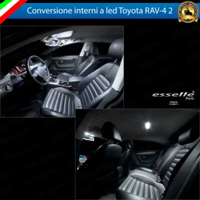 KIT LED INTERNI TOYOTA RAV-4 2 II KIT DI CONVERSIONE COMPLETA 100% NO ERROR - Immagine 1 di 3