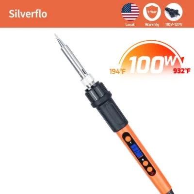 100W Digital Electric Soldering Iron station Welding Gun Kit Tempe Adjustable - Image 1 of 4