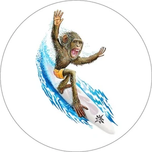 Ocean Surfing Monkey Spare Tire Cover All Sizes-back up camera optional - Picture 1 of 5