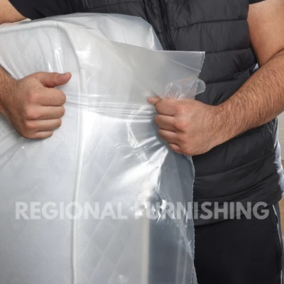 MATTRESS HEAVY DUTY REMOVAL STORAGE BAG POLYTHENE COVER SINGLE/DOUBLE/KING/SK UK - Image 1 of 4