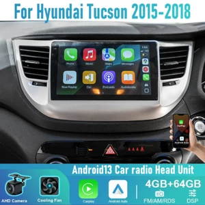 9" Wireless CarPlay Android Auto Stereo Head Unit For Hyundai Tucson 2015-2018 - Bild 1 von 15